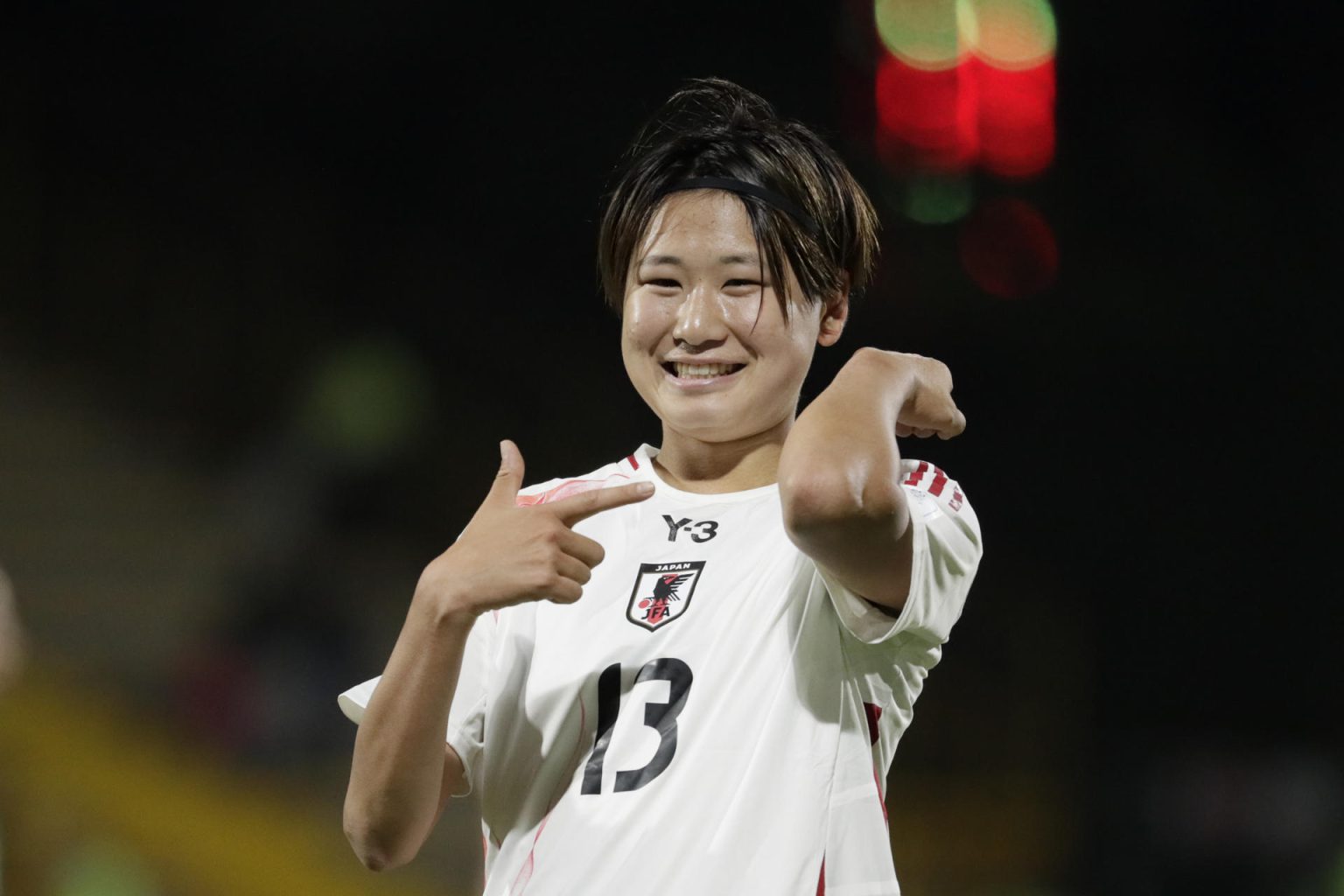 Maya Hijikata, principal carta de Japón para buscar este jueves en Bogotá el pase a los cuartos de final del Mundial sub-20. EFE/ Carlos Ortega