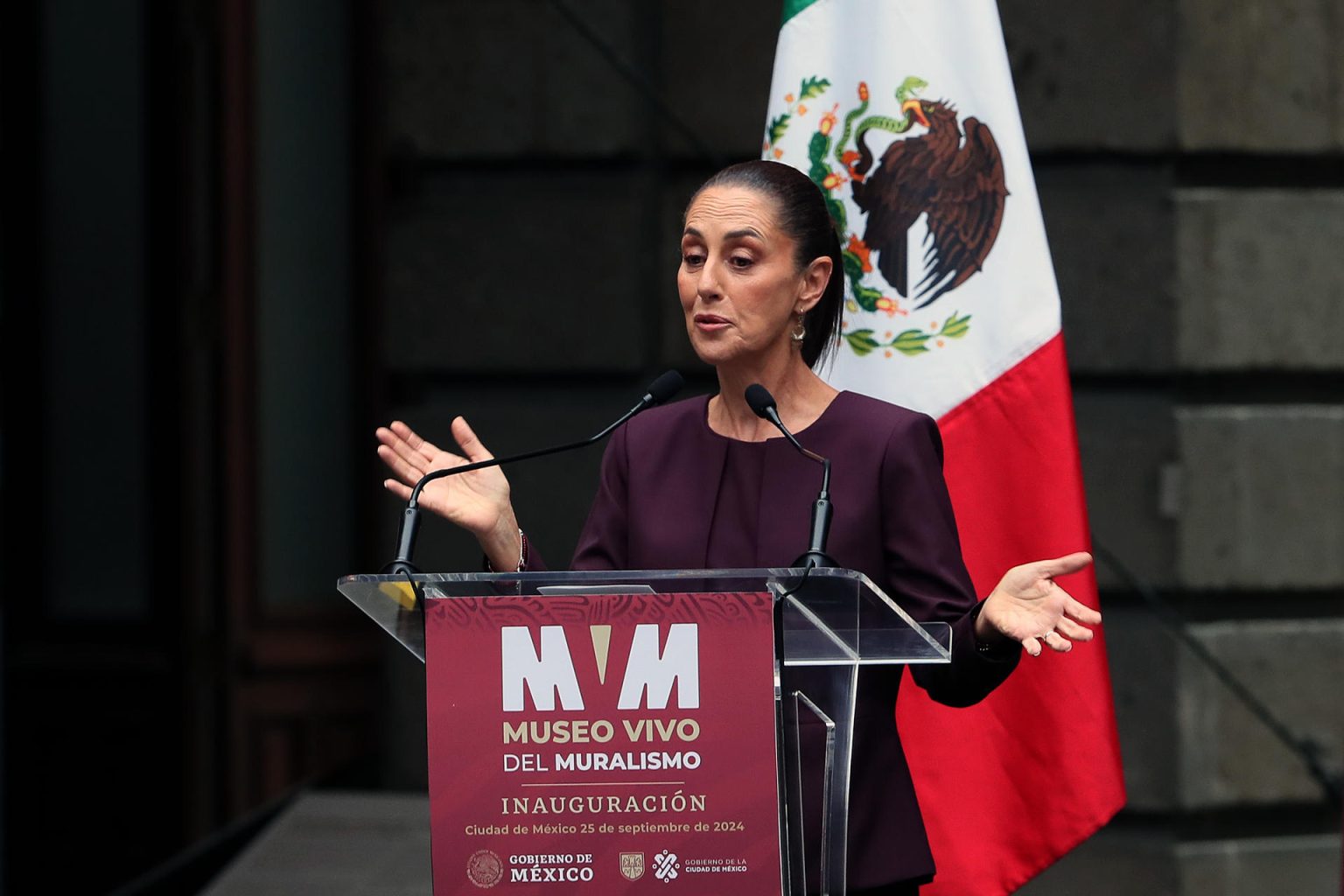 Fotografía de archivo del 25 de septiembre de 2024 de la presidenta electa de México, Claudia Sheinbaum. EFE/ Mario Guzmán