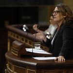 La vicepresidenta tercera y ministra para la Transición Ecológica y el Reto Demográfico Teresa Ribera, durante la sesión de control al Gobierno celebrada en el Congreso. Imagen de archivo. EFE/Javier Lizón