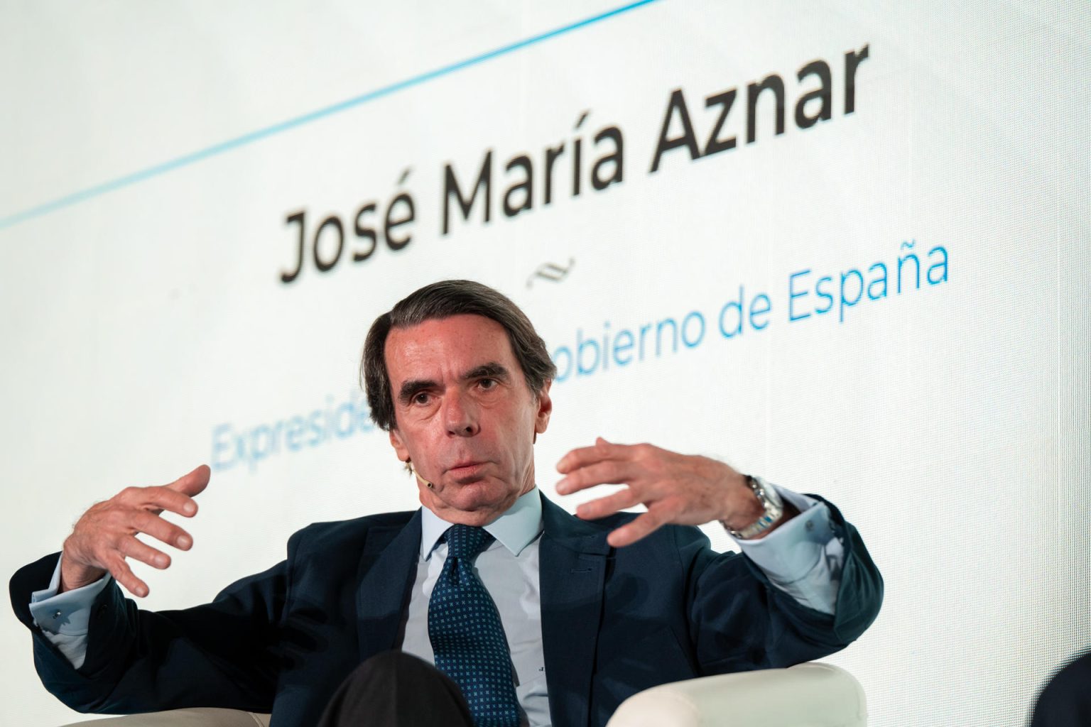 Imagen de archivo del expresidente del Gobierno de España José María Aznar. EFE/Fernando Villar