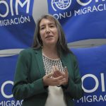 Imagen de archivo de la jefa de misión de la Organización Internacional para las Migraciones (OIM) en Honduras, Mariana Rendón. EFE/Gustavo Amador