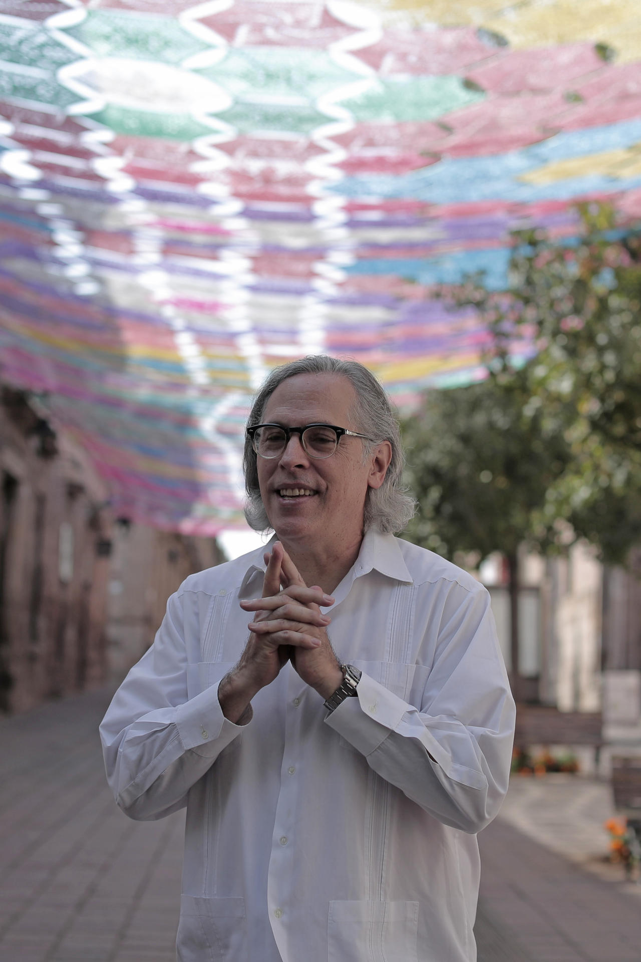 El director de cine Rodrigo Prieto, habla durante una entrevista con EFE, el 19 de octubre de 2024, en la ciudad de Morelia, en Michoacán (México). EFE/ Iván Villanueva
