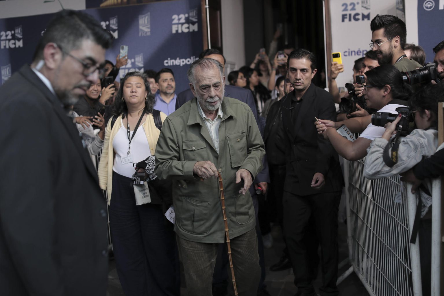 El director estadounidense Francis Ford Coppola, es visto el 21 de octubre de 2024, en el marco de la edición 22 del Festival Internacional de Cine de Morelia (FICM), celebrado en el estado de Michoacán (México). EFE/Iván Villanueva