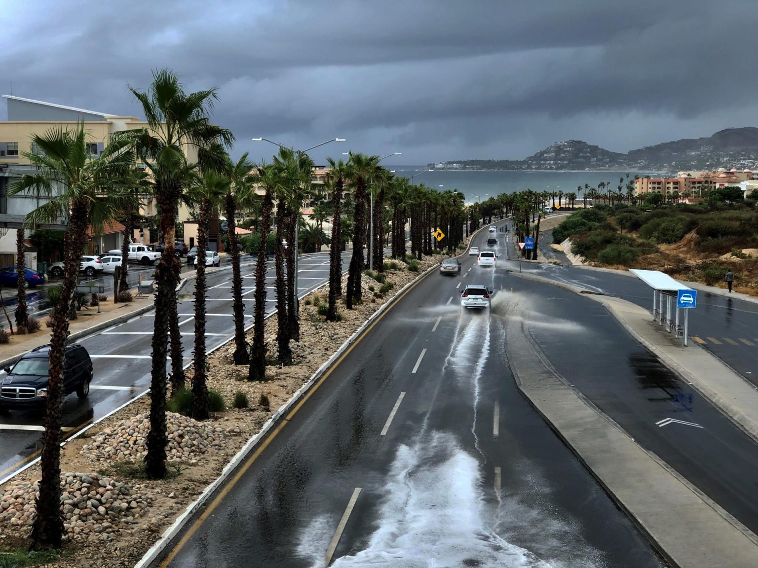 Imagen de archivo de una vista general de las zonas afectadas por las constantes lluvias en Los Cabos, en el estado de Baja California Sur (México). EFE/Jorge Reyes