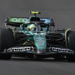 Fernando Alonso de España para el equipo Aston Martin en acción durante la clasificación para la carrera Sprint en Austin, Texas, EE.UU. EFE/EPA/JOHN MABANGLO