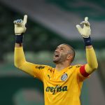 Foto de archivo del portero Weverton, del club Palmeiras, quien este sábado ha sido convocado por la selección brasileña que se alista para los partidos de eliminatorias del Mundial de 2026 contra Chile y Perú. EFE/Alexandre Schneider POOL