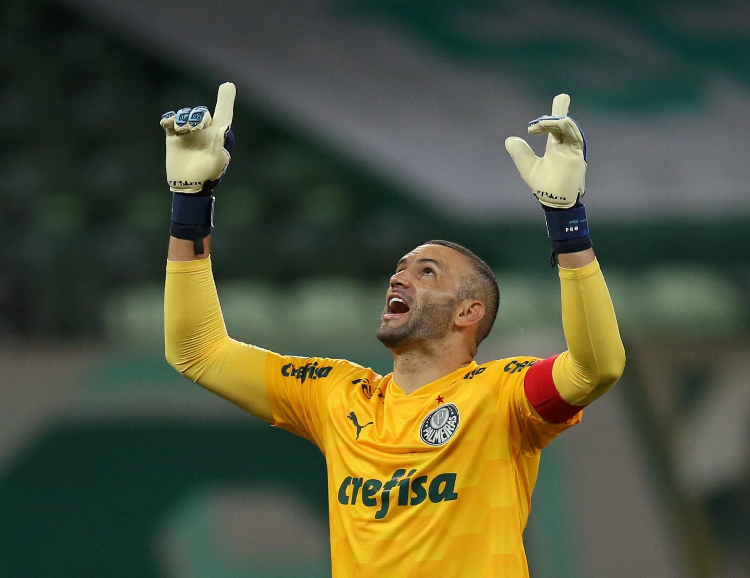 Foto de archivo del portero Weverton, del club Palmeiras, quien este sábado ha sido convocado por la selección brasileña que se alista para los partidos de eliminatorias del Mundial de 2026 contra Chile y Perú. EFE/Alexandre Schneider POOL