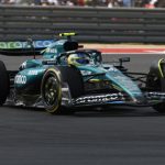 Fernando Alonso de España para el equipo Aston Martin en acción durante la carrera Sprint en Austin, TX, EE.UU. EFE/EPA/JOHN MABANGLO