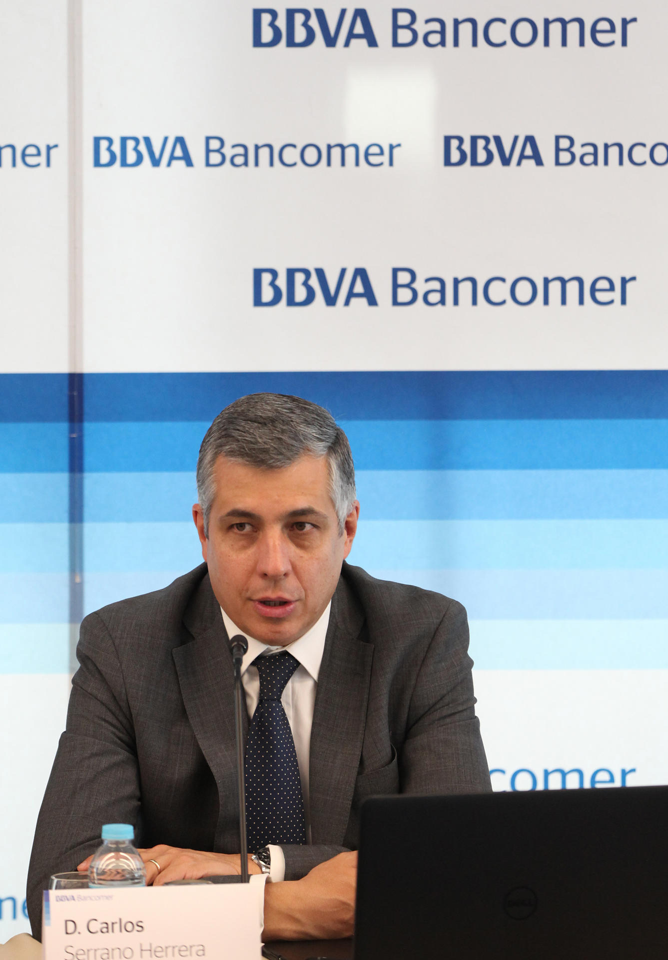 Imagen de archivo del economista en jefe de BBVA Bancomer, Carlos Serrano Herrera. EFE/MARIO GUZMÁN