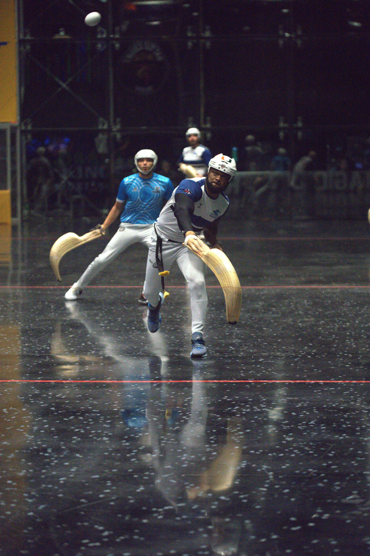 Fotografía cedida por The Jai-Alai Network donde se muestra un momento del juego entre los Cyclones y los Fireballs celebrado el 18 de octubre en Miami, Florida. EFE/The Jai-Alai Network /SOLO USO EDITORIAL /NO VENTAS /SOLO DISPONIBLE PARA ILUSTRAR LA NOTICIA QUE ACOMPAÑA /CRÉDITO OBLIGATORIO
