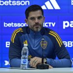 El ex futbolista argentino Fernando Gago habla durante una rueda de prensa tras asumir como nuevo entrenador de Boca Juniors en Buenos Aires (Argentina). EFE/ Matias Martin Campaya