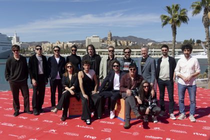 El elenco de la película 'Segundo premio' posa para los fotógrafos durante el photocall de la película en el 27 Festival de Málaga. Archivo. EFE/Daniel Pérez