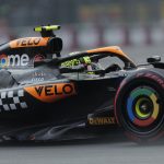 El británico Lando Norris de McLaren participa en la tercera practica del Gran Premio de México este sábado, en el Autódromo de los Hermanos Rodríguez en Ciudad de México (México). EFE/ Isaac Esquivel