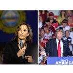 Combo de fotografías de archivo que muestra a la vicepresidenta de EE.UU. Kamala Harris (i) y al expresidente Donald Trump. EFE/ARCHIVO