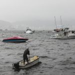 Varios botes y embarcaciones permanecen en el malecón de Acapulco, el cual se encuentra cerrado a la navegación en Acapulco, estado de Guerrero (México). Archivo. EFE/ David Guzmán