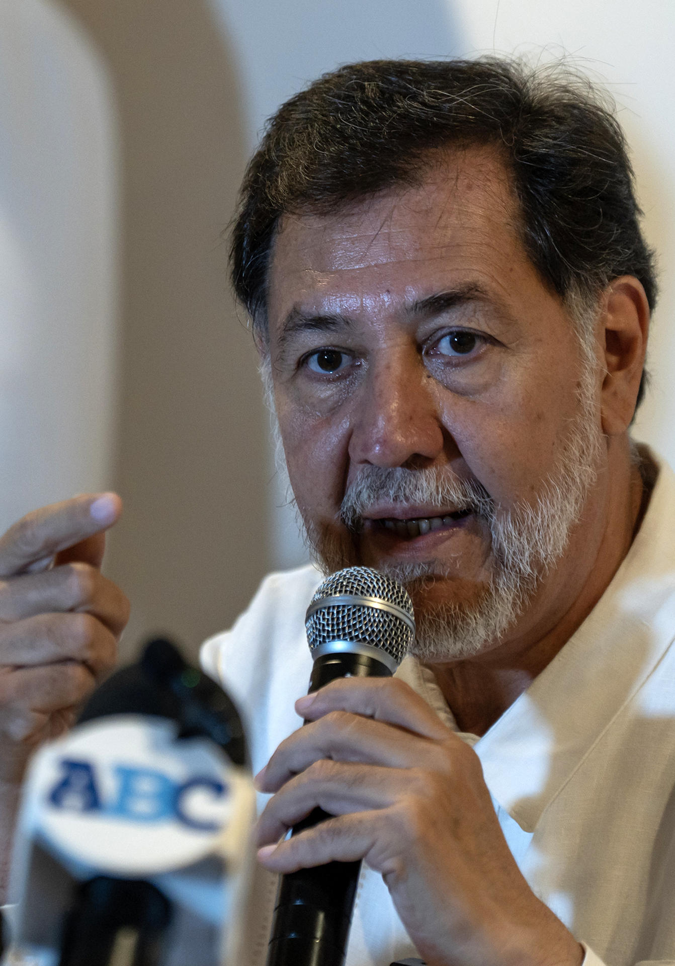 Fotografía de archivo donde aparece el presidente la Mesa Directiva de Senado mexicano, Gerardo Fernández Noroña. EFE/ Miguel Sierra