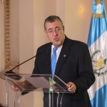 Bernardo Arévalo de León, presidente de Guatemala, habla durante un acto en Ciudad de Guatemala (Guatemala). EFE/ Mariano Macz