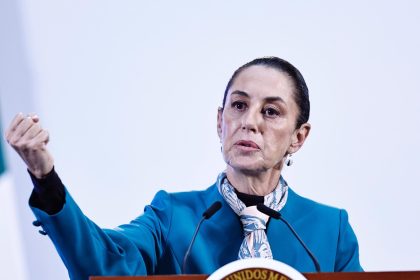 La presidenta de México Claudia Sheinbaum, participa este miércoles durante una rueda de prensa matutina en Ciudad de México (México). EFE/Sáshenka Gutiérrez