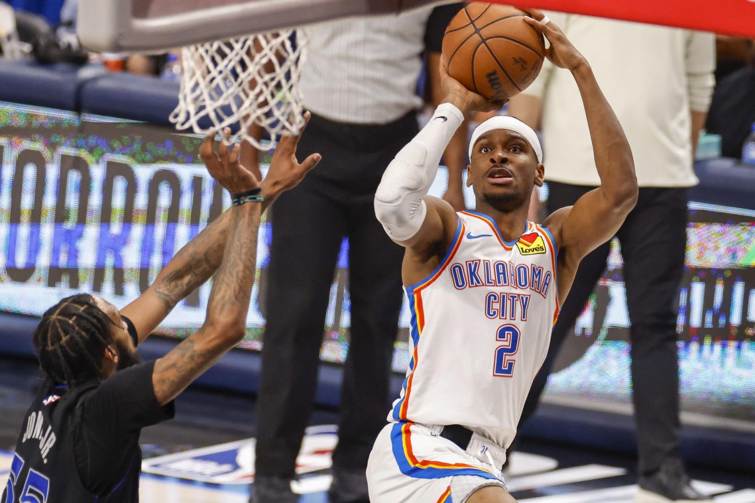 El escolta de Oklahoma City Thunder, Shai Gilgeous-Alexander. EFE/EPA/ADAM DAVIS