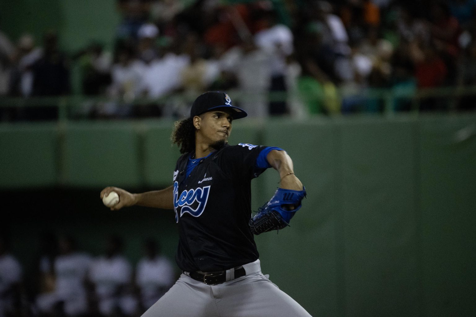 Imagen de archivo de Carlos Vargas de los Tigres del Licey. EFE/Orlando Barría