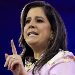 Fotografía de archivo fechada el 23 de febrero de 2024 de la representante republicana de Nueva York, Elise Stefanik, pronunciando un discurso durante la Conferencia de Acción Política Conservadora (CPAC) de 2024 en National Harbor, Maryland (EE.UU.). EFE/EPA/MICHAEL REYNOLDS