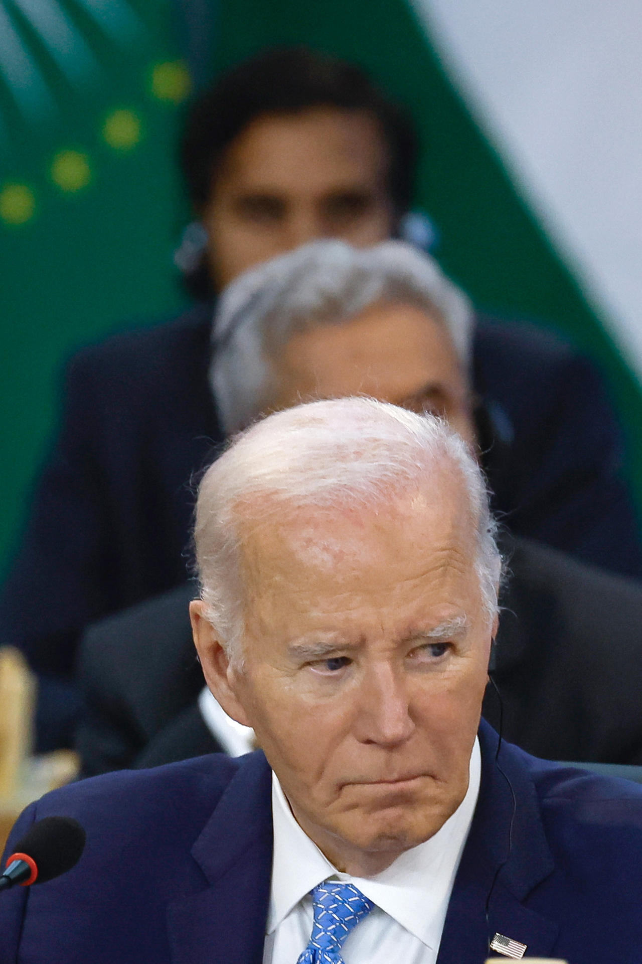 El presidente de Estados Unidos, Joe Biden, participa durante la apertura de la Cumbre de jefes de Estado del G20 que comenzó este lunes en Río de Janeiro (Brasil). EFE/ Antonio Lacerda