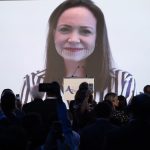 La líder opositora de Venezuela, María Corina Machado, habla a través de video conferencia durante el Foro América Libre, este viernes en Ciudad de México (México). EFE/José Méndez