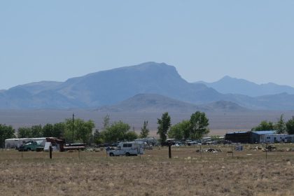 Fotografía del pueblo Rachel, el 9 de agosto de 2023, en Nevada (Estados Unidos). Archivo. EFE/ Guillermo Azábal