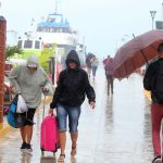 Las bandas nubosas de la tormenta generarán lluvias intensas en Campeche, Chiapas y Quintana Roo, muy fuertes en Tabasco y fuertes en Yucatán. Archivo. EFE/Alonso Cupul