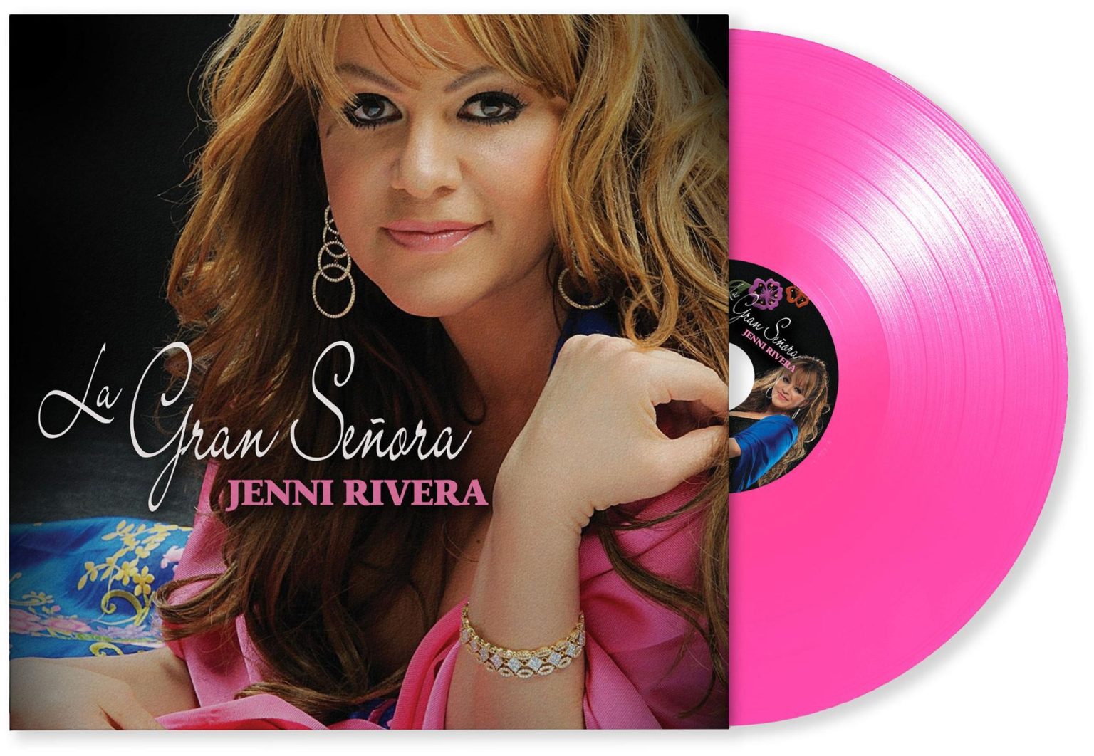 Fotografía cedida por Nevarez Communications del disco 'La Gran Señora' de Jenni Rivera en una edición especial en vinilo. EFE/Nevarez Communications /SOLO USO EDITORIAL/SOLO DISPONIBLE PARA ILUSTRAR LA NOTICIA QUE ACOMPAÑA (CRÉDITO OBLIGATORIO)