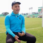 Fotografía del 8 de noviembre de 2024 del entrenador español Javier López, entrenador del club guatemalteco Antigua durante una entrevista con EFE. EFE/Fernando Ruiz