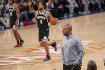 El entrenador español Jordi Fernández durante un partido de los Brooklyn Nets. EFE/ Ángel Colmenares