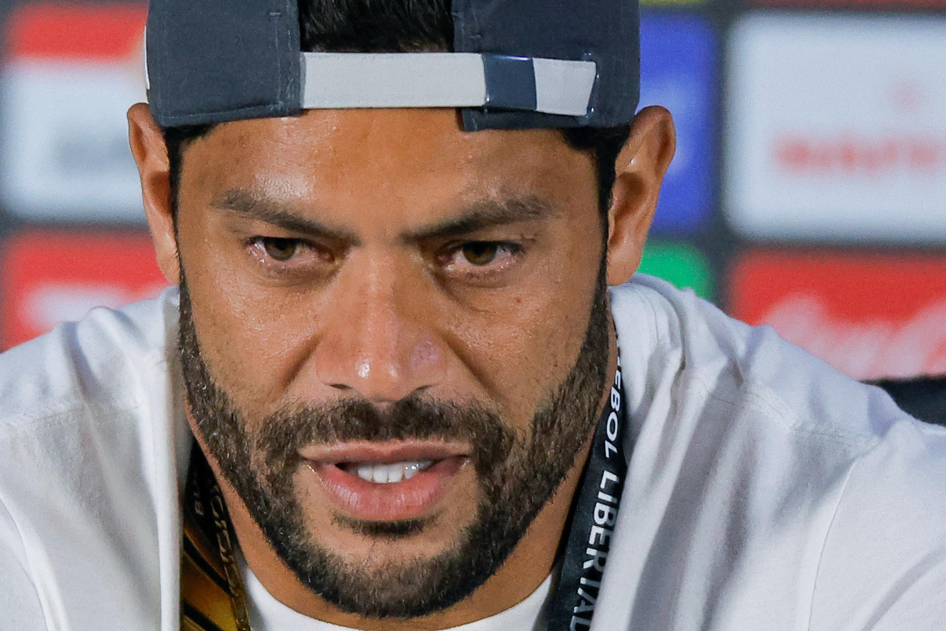 Hulk, durante una rueda de prensa en el estadio Mâs Monumental en Buenos Aires (Argentina). EFE/Juan Ignacio Roncoroni
