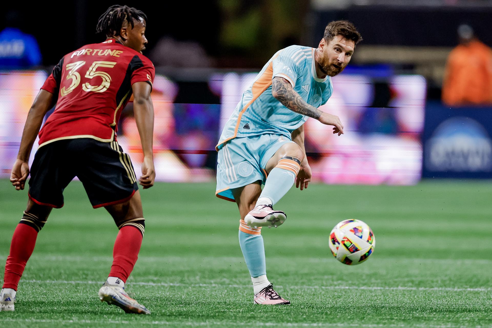 Lionel Messi, del Inter Miami, comandará a Argentina en los próximos juegos de las eliminatorias. EFE/EPA/ERIK S. LESSER
