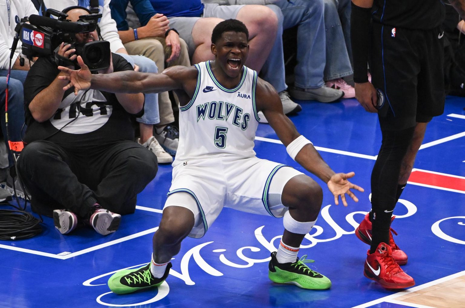 Fotografía de archivo de Anthony Edwards, de los Minnesota Timberwolves. EFE/EPA/CRAIG LASSIG