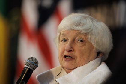 Imagen de archivo la secretaria del Tesoro de Estados Unidos, Janet Yellen. EFE/ Isaac Fontana