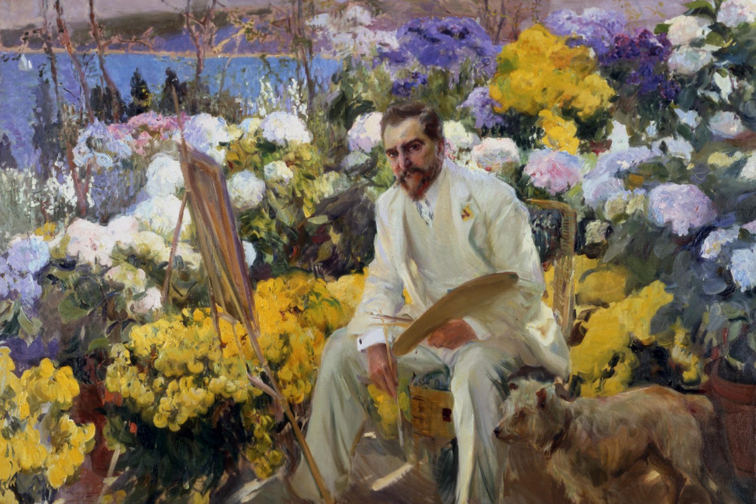 Fotografía cedida por La Sociedad Hispánica de América de un retrato de Louis Comfort Tiffany realizado en 1911 por el pintor español Joaquín Sorolla. EFE/The Hispanic Society of America /SOLO USO EDITORIAL /NO VENTAS /SOLO DISPONIBLE PARA ILUSTRAR LA NOTICIA QUE ACOMPAÑA /CRÉDITO OBLIGATORIO