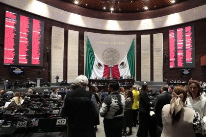 Fotografía cedida por la Cámara de Diputados, de una sesión ordinaria este miércoles, en Ciudad de México (México). EFE/ Cámara de Diputados /SOLO USO EDITORIAL/SOLO DISPONIBLE PARA ILUSTRAR LA NOTICIA QUE ACOMPAÑA (CRÉDITO OBLIGATORIO)