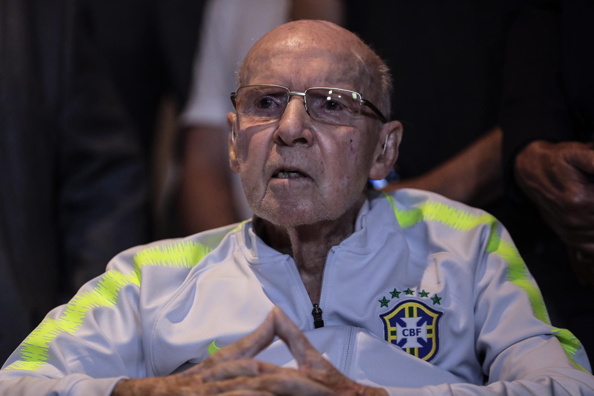 El exentrenador y exjugador de la selección brasileña de fútbol Mario Jorge Lobo Zagallo. EFE/ Antonio Lacerda
