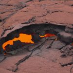 Detalle de una de las zonas del cráter erosionadas en el volcán Kilauea en Hawai (Estados Unidos). Imagen de archivo. EFE/ Bruce Omori