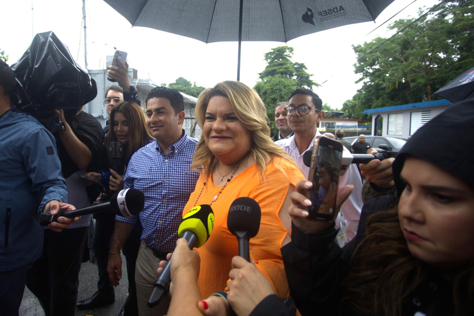 Imagen de archivo de la gobernadora electa de Puerto Rico Jenniffer González en Carolina (Puerto Rico). EFE/ Thais Llora