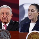 Combo de fotografías de archivo del expresidente mexicano Andrés Manuel López Obrador y la actual presidenta Claudia Sheinbaum durante diferentes actos protocolarios en la Ciudad de México (México). EFE/ Sáshenka Gutiérrez