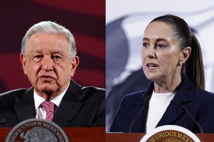 Combo de fotografías de archivo del expresidente mexicano Andrés Manuel López Obrador y la actual presidenta Claudia Sheinbaum durante diferentes actos protocolarios en la Ciudad de México (México). EFE/ Sáshenka Gutiérrez