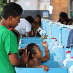 Imagen de archivo de migrantes que permanecen en el centro de recepción de migrantes de Lajas Blancas, en el Darién (Panamá). EFE/ Moncho Torres