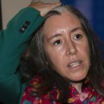 La jefa de Misión de la OIM para Honduras, Mariana Rendón, habla en una entrevista con EFE este viernes en Tegucigalpa (Honduras). EFE/Gustavo Amador