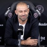 Javier Mascherano, técnico del Inter Miami, durante la rueda de prensa en Fort Lauderdale. EFE/EPA/CRISTOBAL HERRERA-ULASHKEVICH