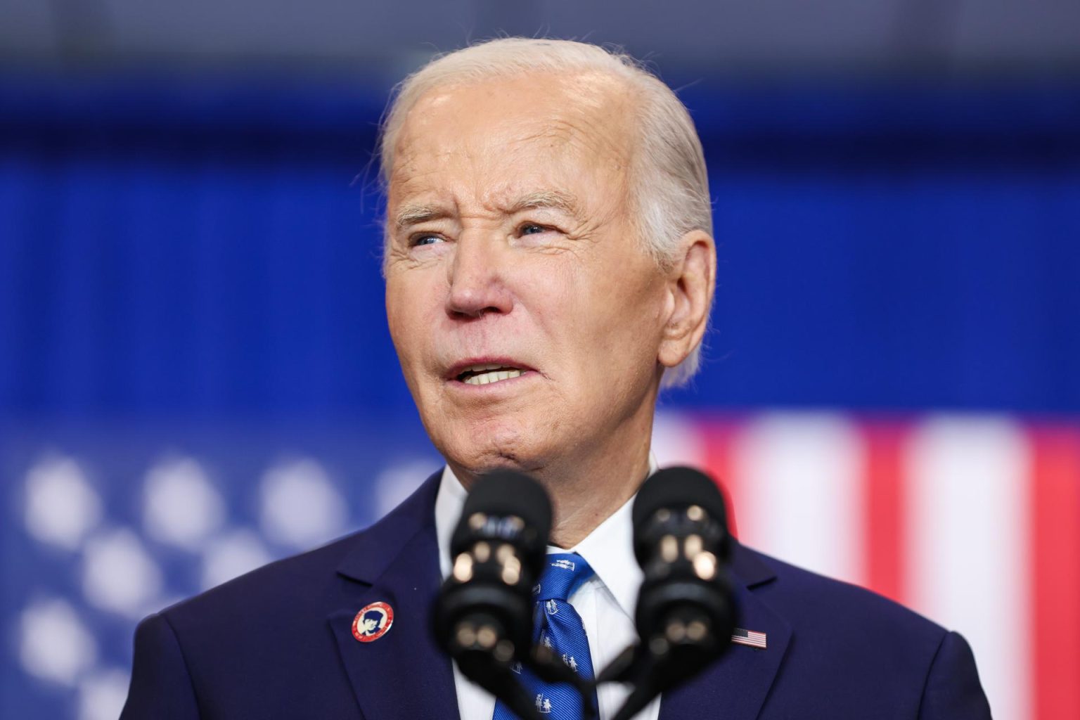 Fotografía de archivo del 16 de diciembre del 2024 del presidente de los Estados Unidos, Joe Biden, durante un evento en Washington (EE.UU.). EFE/EPA/ Samuel Corum / Pool