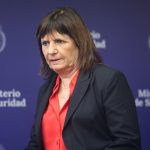 Fotografía de archivo en la que se registró a la ministra de Seguridad de Argentina, Patricia Bullrich , durante una rueda de prensa, en Buenos Aires (Argentina). EFE/Juan Ignacio Roncoroni