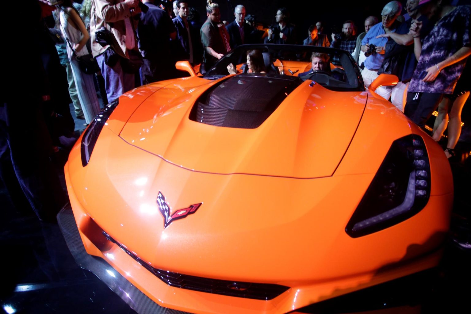 Imagen de archivo del Chevrolet Corvette ZR1 en el Salón del Automóvil de Los Ángeles (Estados Unidos). EFE/ Mike Nelson