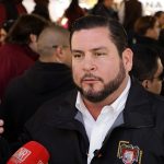 El alcalde de Tijuana, Ismael Burgueño Ruiz, habla durante un acto protocolario este miércoles, en Tijuana (México). EFE/ Joebeth Terríquez